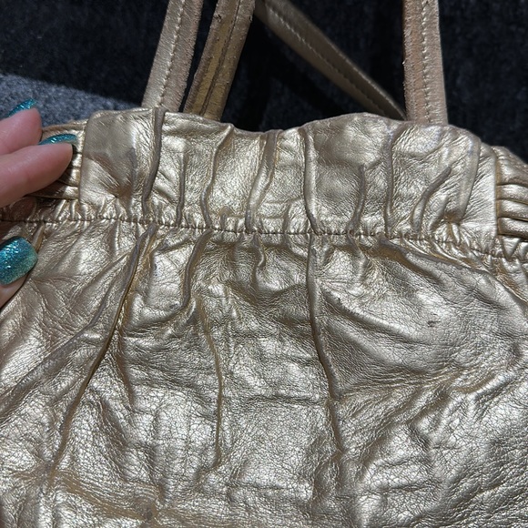 Prada gold leather bag with side bows! - Picture 15 of 17